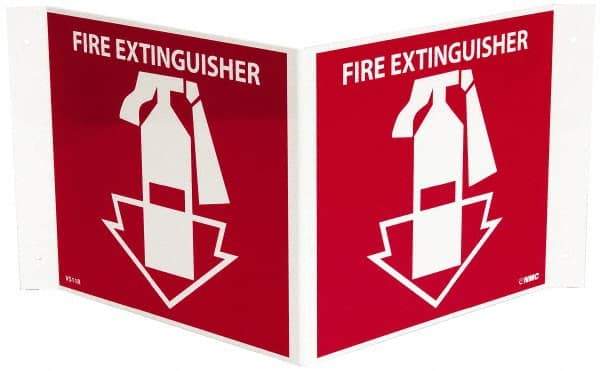 NMC - Fire Extinguisher, Acrylic Fire Sign - 14-1/2" Wide x 8" High - Industrial Tool & Supply