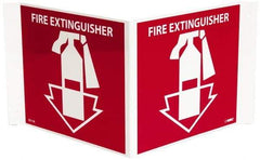 NMC - Fire Extinguisher, Acrylic Fire Sign - 14-1/2" Wide x 8" High - Industrial Tool & Supply