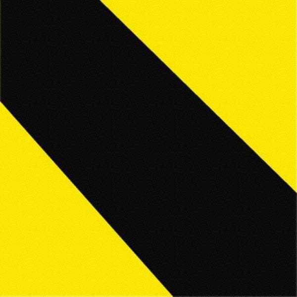 NMC - Black & Yellow Striped Vinyl Tape - 2" Wide x 54' Long x 0.002" Thick, General Traffic - Industrial Tool & Supply