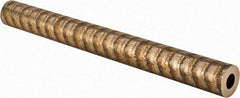 Made in USA - 1-1/4 Inch Outside Diameter x 13 Inch Long, Aluminum Bronze Round Tube - 3/4 Inch Inside Diameter, Alloy Aluminum Bronze (CDA 954), 4 Lb. Shipping Weight - Industrial Tool & Supply