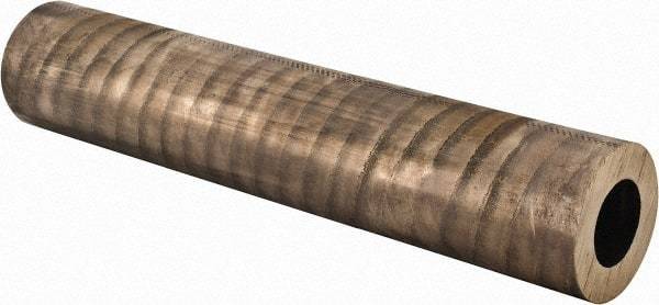 Made in USA - 2-1/2 Inch Outside Diameter x 13 Inch Long, Aluminum Bronze Round Tube - 1-1/2 Inch Inside Diameter, Alloy Aluminum Bronze (CDA 954), 12 Lb. Shipping Weight - Industrial Tool & Supply