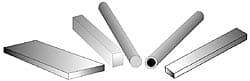 Made in USA - 4 Ft. Long x 6 Inch Wide x 1-1/4 Inch High, Acetal, Rectangular Plastic Bar - Natural - Industrial Tool & Supply