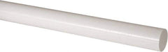 Made in USA - 1' Long, 2" Diam, Acetal Plastic Rod - Natural (Color) - Industrial Tool & Supply