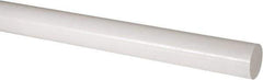 Made in USA - 4' Long, 2" Diam, Acetal Plastic Rod - Natural (Color) - Industrial Tool & Supply