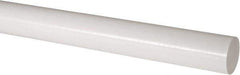 Made in USA - 2' Long, 2-1/4" Diam, Acetal Plastic Rod - Natural (Color) - Industrial Tool & Supply