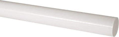 Made in USA - 4' Long, 2-1/2" Diam, Acetal Plastic Rod - Natural (Color) - Industrial Tool & Supply