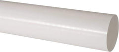 Made in USA - 1' Long, 3" Diam, Acetal Plastic Rod - Natural (Color) - Industrial Tool & Supply