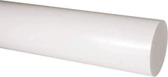 Made in USA - 1' Long, 4" Diam, Acetal Plastic Rod - Natural (Color) - Industrial Tool & Supply