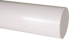 Made in USA - 2' Long, 4-1/2" Diam, Acetal Plastic Rod - Natural (Color) - Industrial Tool & Supply