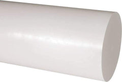 Made in USA - 1' Long, 5" Diam, Acetal Plastic Rod - Natural (Color) - Industrial Tool & Supply