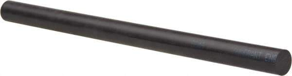 Made in USA - 8' Long, 7/8" Diam, Acetal Plastic Rod - Black - Industrial Tool & Supply
