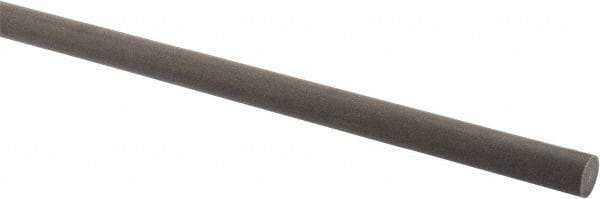 Made in USA - 2' Long, 3/8" Diam, Acetal (PTFE-Filled) Plastic Rod - Brown - Industrial Tool & Supply