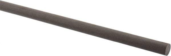 Made in USA - 4' Long, 3/8" Diam, Acetal (PTFE-Filled) Plastic Rod - Brown - Industrial Tool & Supply