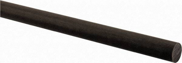 Made in USA - 2' Long, 3/4" Diam, Acetal (PTFE-Filled) Plastic Rod - Brown - Industrial Tool & Supply