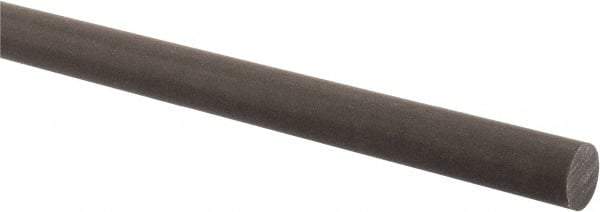 Made in USA - 4' Long, 3/4" Diam, Acetal (PTFE-Filled) Plastic Rod - Brown - Industrial Tool & Supply