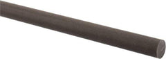 Made in USA - 4' Long, 3/4" Diam, Acetal (PTFE-Filled) Plastic Rod - Brown - Industrial Tool & Supply