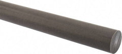 Made in USA - 1' Long, 1-1/4" Diam, Acetal (PTFE-Filled) Plastic Rod - Brown - Industrial Tool & Supply