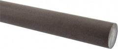 Made in USA - 1' Long, 1-1/2" Diam, Acetal (PTFE-Filled) Plastic Rod - Brown - Industrial Tool & Supply
