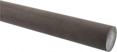 Made in USA - 2' Long, 1-1/2" Diam, Acetal (PTFE-Filled) Plastic Rod - Brown - Industrial Tool & Supply