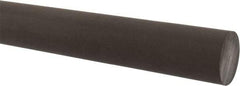 Made in USA - 4' Long, 1-1/2" Diam, Acetal (PTFE-Filled) Plastic Rod - Brown - Industrial Tool & Supply