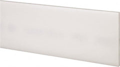 Made in USA - 4' x 2" x 1/8" Natural (Color) Acetal Rectangular Bar - Industrial Tool & Supply