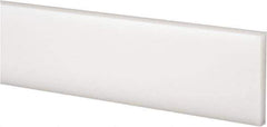 Made in USA - 4 Ft. Long x 1-1/2 Inch Wide x 1/4 Inch High, Acetal, Rectangular Plastic Bar - Natural - Industrial Tool & Supply