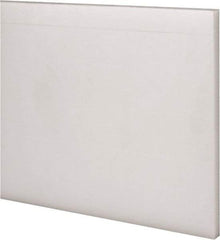 Made in USA - 1 Ft. Long x 4 Inch Wide x 1/4 Inch High, Acetal, Rectangular Plastic Bar - Natural - Industrial Tool & Supply