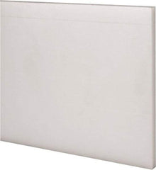 Made in USA - 2 Ft. Long x 4 Inch Wide x 1/4 Inch High, Acetal, Rectangular Plastic Bar - Natural - Industrial Tool & Supply
