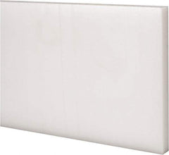 Made in USA - 1 Ft. Long x 4 Inch Wide x 3/8 Inch High, Acetal, Rectangular Plastic Bar - Natural - Industrial Tool & Supply