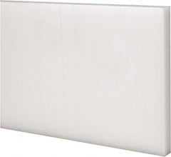 Made in USA - 2' x 4" x 3/8" Natural (Color) Acetal Rectangular Bar - Industrial Tool & Supply
