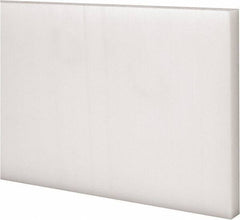 Made in USA - 4 Ft. Long x 4 Inch Wide x 3/8 Inch High, Acetal, Rectangular Plastic Bar - Natural - Industrial Tool & Supply