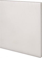 Made in USA - 4' x 6" x 3/8" Natural (Color) Acetal Rectangular Bar - Industrial Tool & Supply