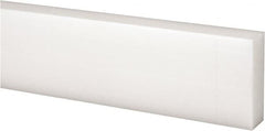 Made in USA - 1' x 1-1/2" x 1/2" Natural (Color) Acetal Rectangular Bar - Industrial Tool & Supply