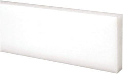 Made in USA - 2 Ft. Long x 2 Inch Wide x 1/2 Inch High, Acetal, Rectangular Plastic Bar - Natural - Industrial Tool & Supply