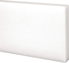 Made in USA - 2 Ft. Long x 3 Inch Wide x 1/2 Inch High, Acetal, Rectangular Plastic Bar - Natural - Industrial Tool & Supply