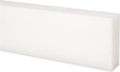 Made in USA - 1' x 2" x 3/4" Natural (Color) Acetal Rectangular Bar - Industrial Tool & Supply