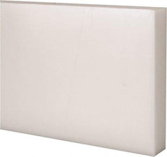 Made in USA - 4 Ft. Long x 4 Inch Wide x 3/4 Inch High, Acetal, Rectangular Plastic Bar - Natural - Industrial Tool & Supply