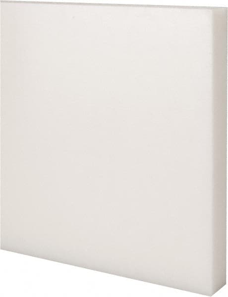 Made in USA - 2' x 6" x 3/4" Natural (Color) Acetal Rectangular Bar - Industrial Tool & Supply