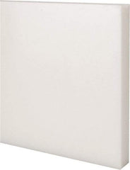 Made in USA - 4 Ft. Long x 6 Inch Wide x 3/4 Inch High, Acetal, Rectangular Plastic Bar - Natural - Industrial Tool & Supply