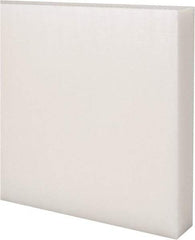 Made in USA - 2 Ft. Long x 6 Inch Wide x 1 Inch High, Acetal, Rectangular Plastic Bar - Natural - Industrial Tool & Supply