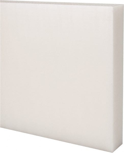 Made in USA - 4' x 6" x 1" Natural (Color) Acetal Rectangular Bar - Industrial Tool & Supply