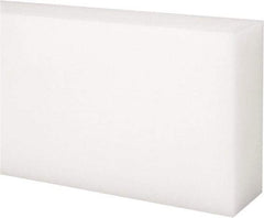Made in USA - 1 Ft. Long x 3 Inch Wide x 1-1/4 Inch High, Acetal, Rectangular Plastic Bar - Natural - Industrial Tool & Supply