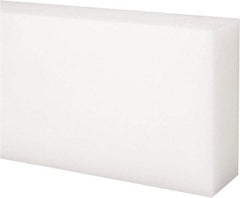 Made in USA - 2 Ft. Long x 3 Inch Wide x 1-1/4 Inch High, Acetal, Rectangular Plastic Bar - Natural - Industrial Tool & Supply