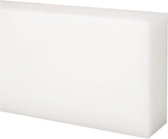 Made in USA - 4' x 3" x 1-1/4" Natural (Color) Acetal Rectangular Bar - Industrial Tool & Supply