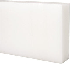 Made in USA - 1' x 4" x 1-1/4" Natural (Color) Acetal Rectangular Bar - Industrial Tool & Supply