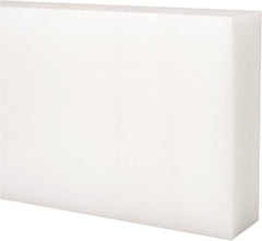 Made in USA - 1' x 6" x 1-1/4" Natural (Color) Acetal Rectangular Bar - Industrial Tool & Supply