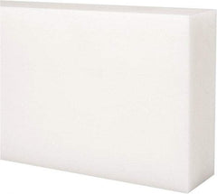 Made in USA - 1 Ft. Long x 4 Inch Wide x 1-1/2 Inch High, Acetal, Rectangular Plastic Bar - Natural - Industrial Tool & Supply