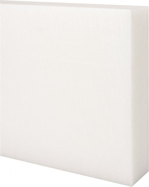 Made in USA - 1' x 6" x 1-1/2" Natural (Color) Acetal Rectangular Bar - Industrial Tool & Supply