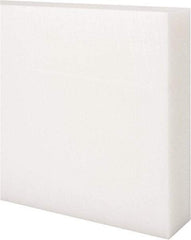 Made in USA - 4 Ft. Long x 6 Inch Wide x 1-1/2 Inch High, Acetal, Rectangular Plastic Bar - Natural - Industrial Tool & Supply