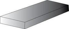 Made in USA - 1' x 48" x 1" Black Polyurethane Sheet - Industrial Tool & Supply